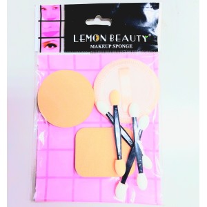 KIT ESPONJA E PINCEL DE MAQUIAGEM
